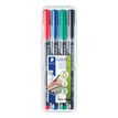 4007817310380-STAEDTLER LUMOCOLOR 317 - Pack de 4 marqueurs permanents - pointe moyenne - couleurs assorties--0