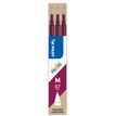 Pilot Frixion Ball - 3 Recharges pour rollers effaçables - 0,7 mm - bordeaux