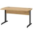 3483601225527-Bureau JAZZ+ - 120 cm - Pieds métal - chêne du bocage--0