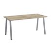 Bureau MAMBO - 140 cm - Pieds métal - Chêne/chocolat