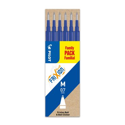 4902505525629-Pilot Frixion Ball - 6 Recharges pour rollers effaçables - 0,7 mm - bleu-P_79422459_1-0