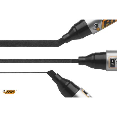 3086129999750-BIC MARKING 2300 - Marqueur permanent - pointe biseau - rouge--2