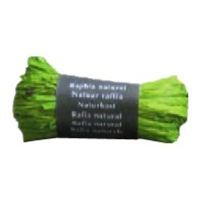 3065501960199-Maildor - Pelote de raphia naturel - ruban d'emballage 50 g - vert anis-Avant-0